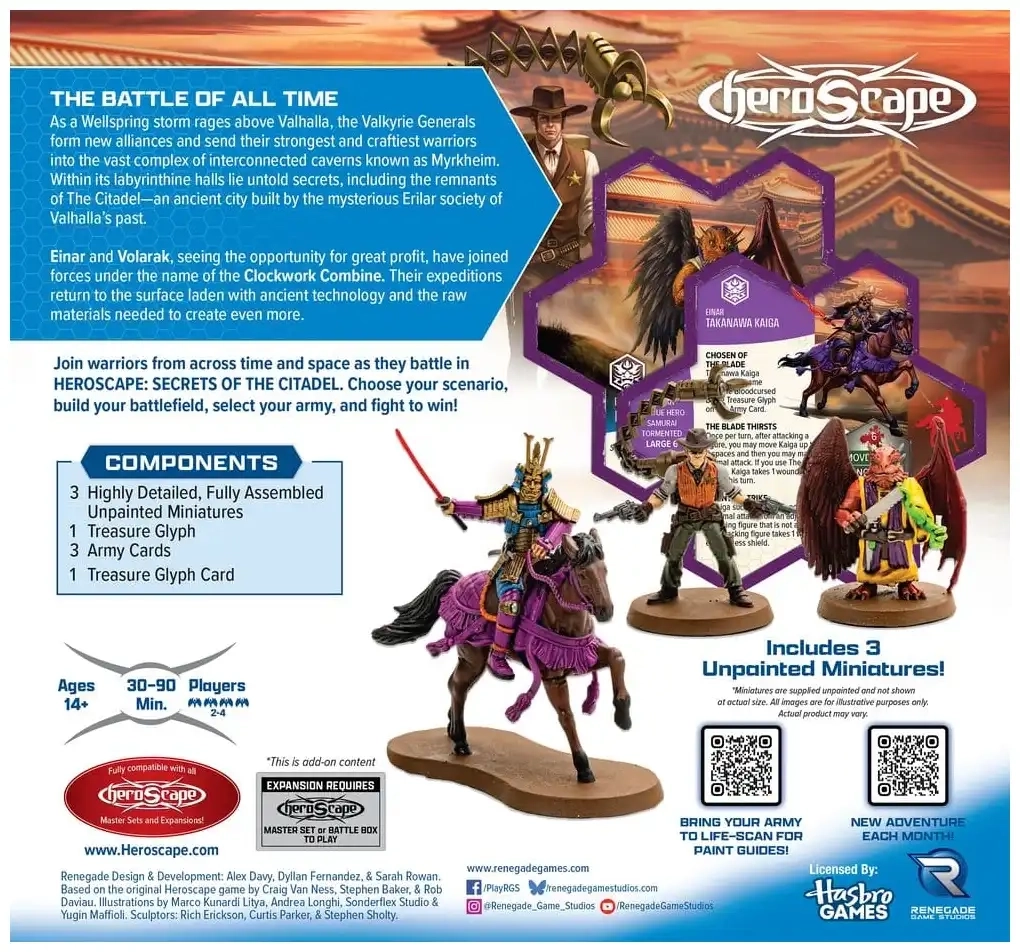 Heroscape: Crooked Crew of the Clockwork Combine - Armeeerweiterung - Unbemalt - EN