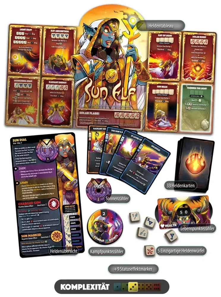 Dice Throne Vanguard: Sun Elf - Erweiterung - DE