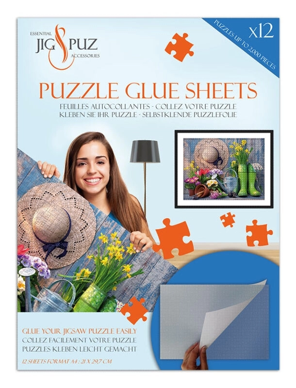Puzzle Glue Sheets - Selbstklebende Puzzlefolie für für 2000 Teile - Jig & Puz