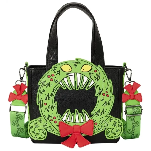 Nightmare before Christmas - Loungefly Umhängetasche Man-Eating Wreath