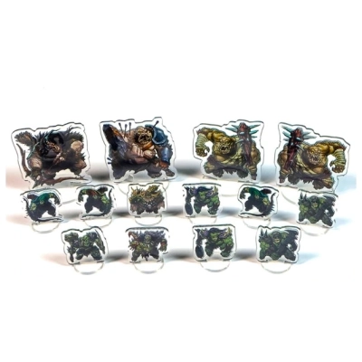 Dungeoncraft Flat Minis - Orcs