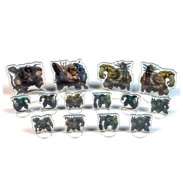 Dungeoncraft Flat Minis - Orcs