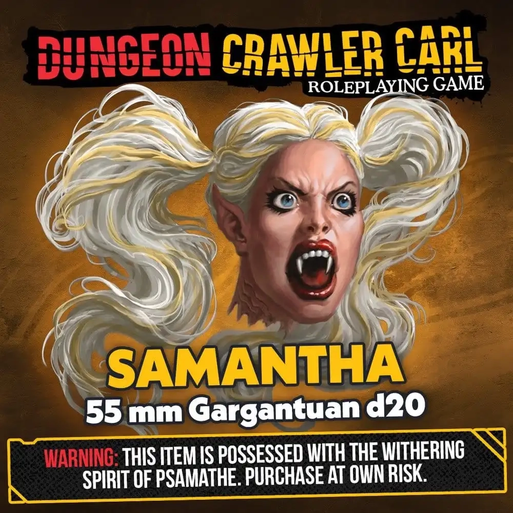 Dungeon Crawler Carl - Samantha d20-Würfel - 5,5 cm