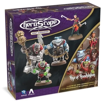 Heroscape: Crimson Widow & Dreadnoughts of Caraway Cavern - Armeeerweiterung - Unbemalt - EN