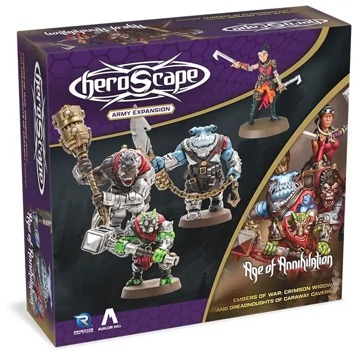 Heroscape: Crimson Widow & Dreadnoughts of Caraway Cavern - Armeeerweiterung - Unbemalt - EN
