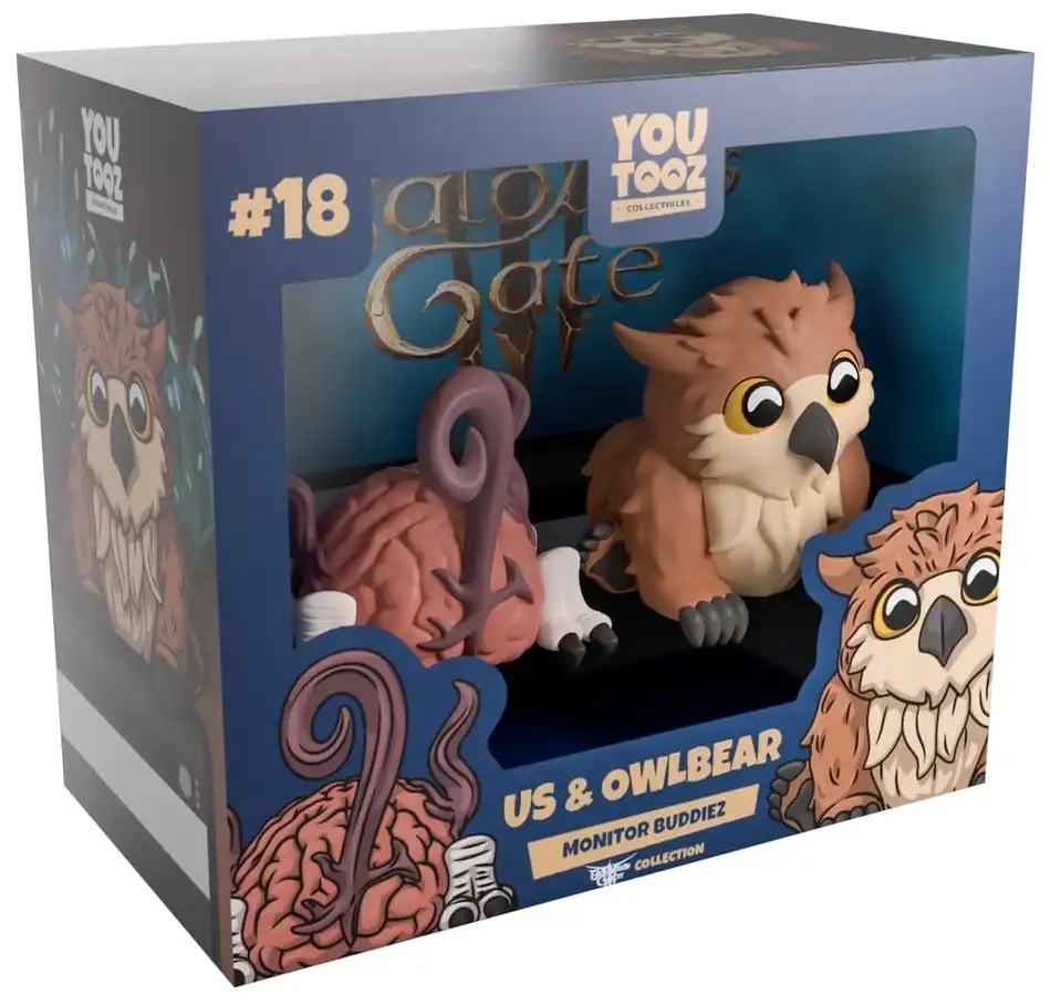 Baldur's Gate 3 - Us & Owlbear Monitor Buddiez Vinylfiguren - 4 cm
