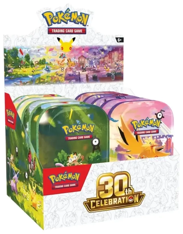 Pokémon: 30th Celebration Mini Tin Display - EN