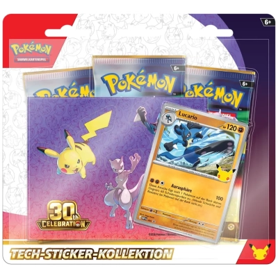 Pokémon: 30th Celebration Tech Sticker Collection Lucario - DE
