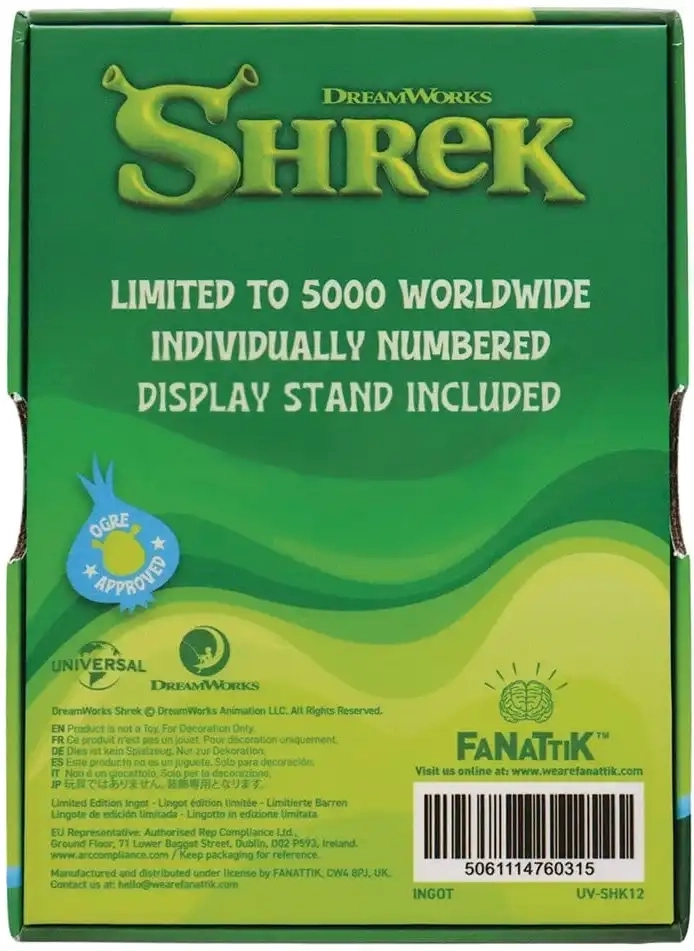 Shrek Metallbarren Stained Glass-Style - Limited Edition
