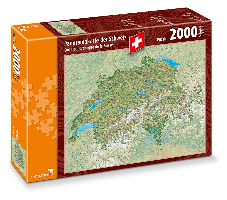 Panoramakarte der Schweiz