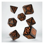 Halloween Pumpkin Black & Orange Dice Set