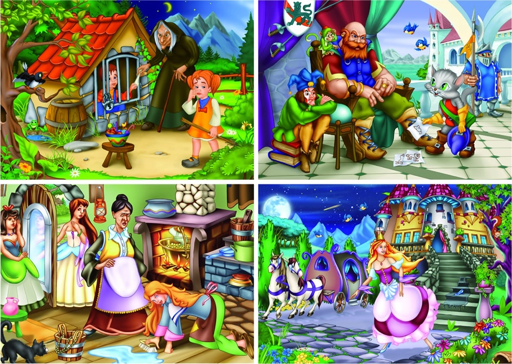 Märchen - Hänsel und Gretel - Der gestiefelte Kater - Aschenputtel