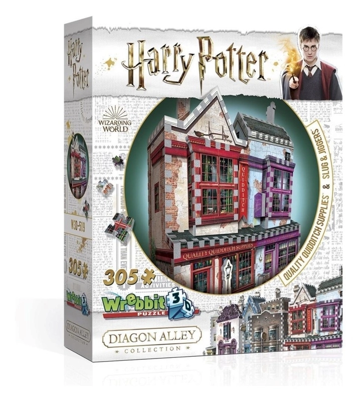 Qualitäts Quidditch Shop & Apotheke - Harry Potter - 3D Puzzle