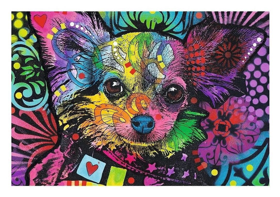 Holzpuzzle - Colorful Puppy