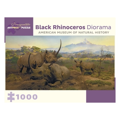 Black Rhinoceros Diorama - Northwestern Slope of Mount Kenya - Kenya