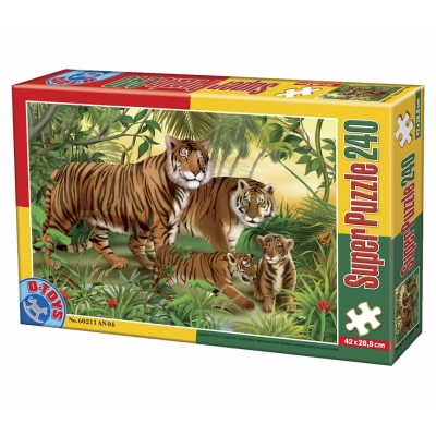 Tigerfamilie im Jungle