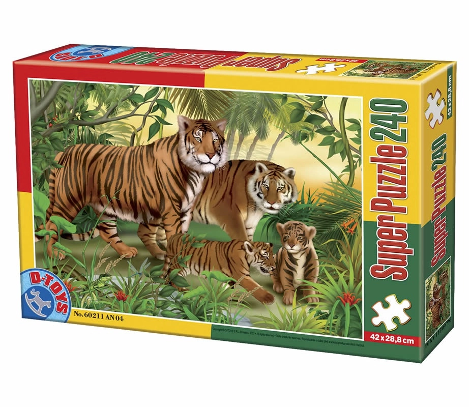 Tigerfamilie im Jungle