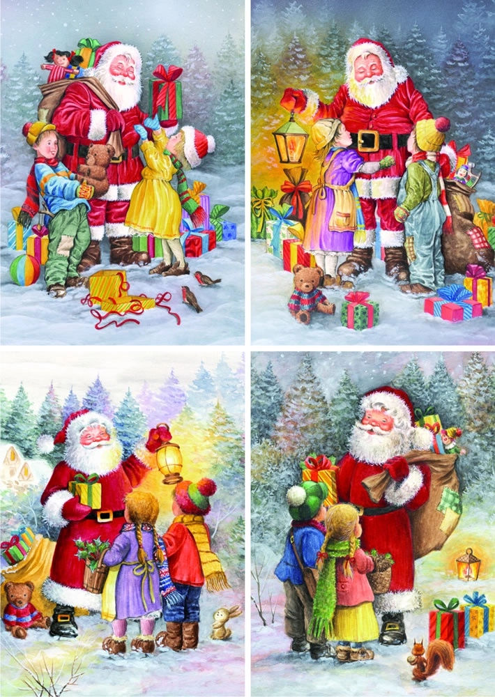 Weihnachtsmann - bringt Geschenke