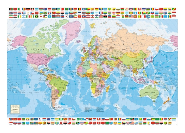 Politische Weltkarte