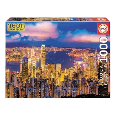 Skyline von Hong Kong - Neon