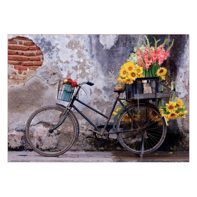 Fahrrad mit Blumen