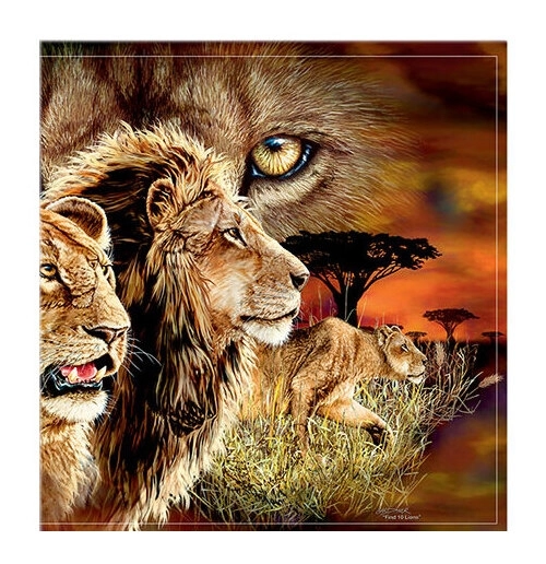 Löwen in Savanne