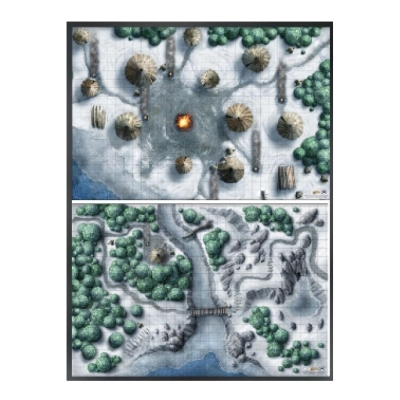 D&D Icewind Dale Encounter Map Set (2x 20x30)