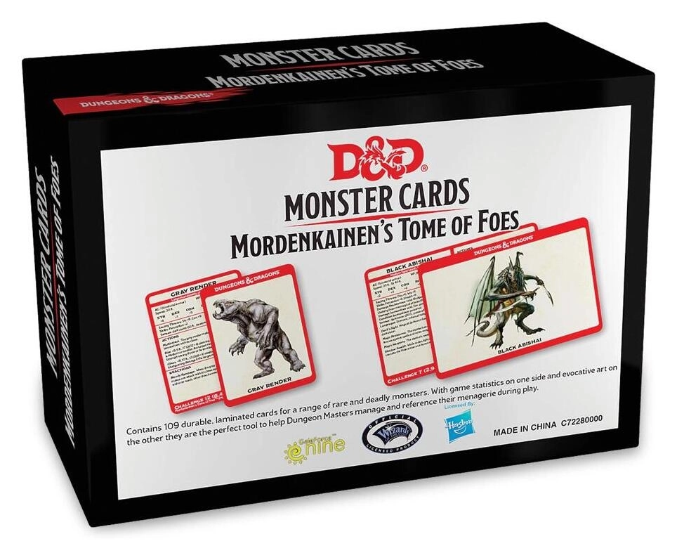 Dungeons & Dragons: Monster Cards - Mordenkainen's Tome of Foes (109 cards) - EN