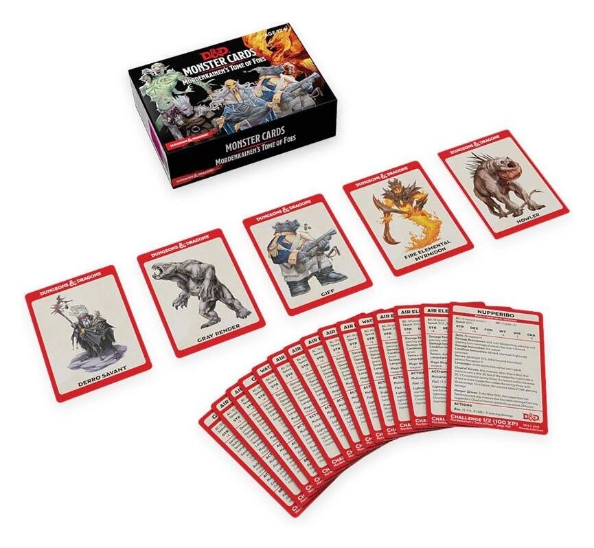 Dungeons & Dragons: Monster Cards - Mordenkainen's Tome of Foes (109 cards) - EN