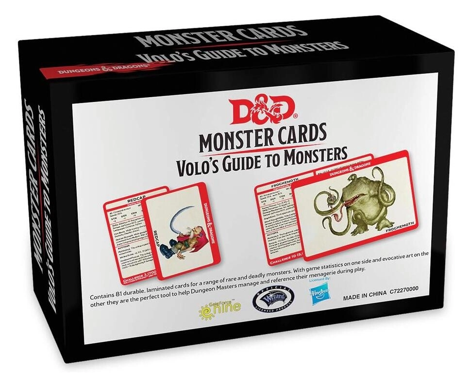 Dungeons & Dragons: Monster Cards - Volo's Guide to Monsters (81 cards) - EN