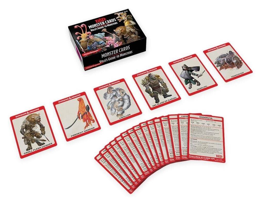 Dungeons & Dragons: Monster Cards - Volo's Guide to Monsters (81 cards) - EN
