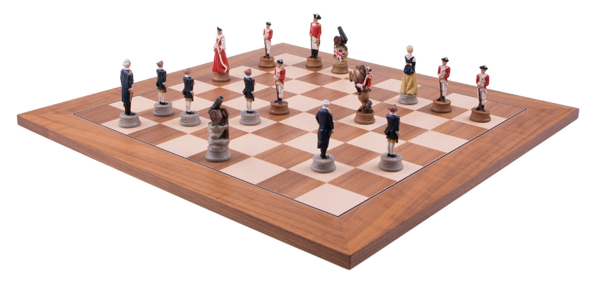 Schachspiel Amerikanischer Unabhängigkeitskrieg - 50cm