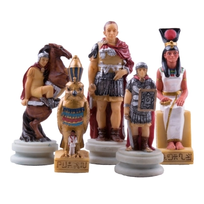 Schachfiguren Römer vs Ägypter - 80mm