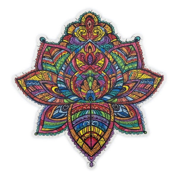 Holzpuzzle - Der Blühende Lotus