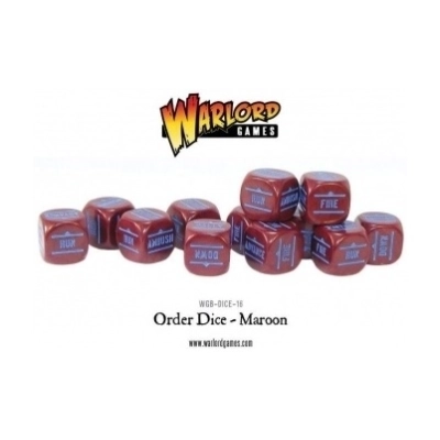 Bolt Action 2 Bolt Action Orders Dice - Maroon (12)