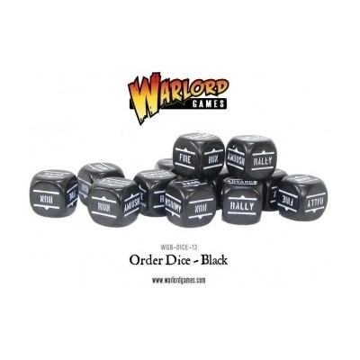 Bolt Action 2 Bolt Action Orders Dice - Black (12)