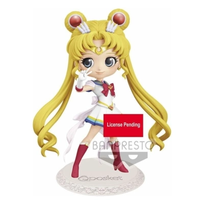 Sailor Moon Eternal The Movie Q Posket Minifigur Super Sailor Moon Ver. A 14 cm