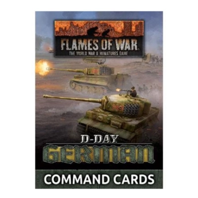 Flames of War D-Day German Command Cards (x50 cards)
