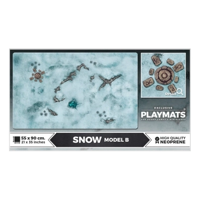 Neoprene Playmat Snow B 55x90cm
