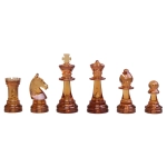 Schachfiguren Bernstein Design - 95mm