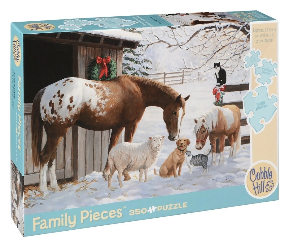Winter Barnyard - Family Puzzle