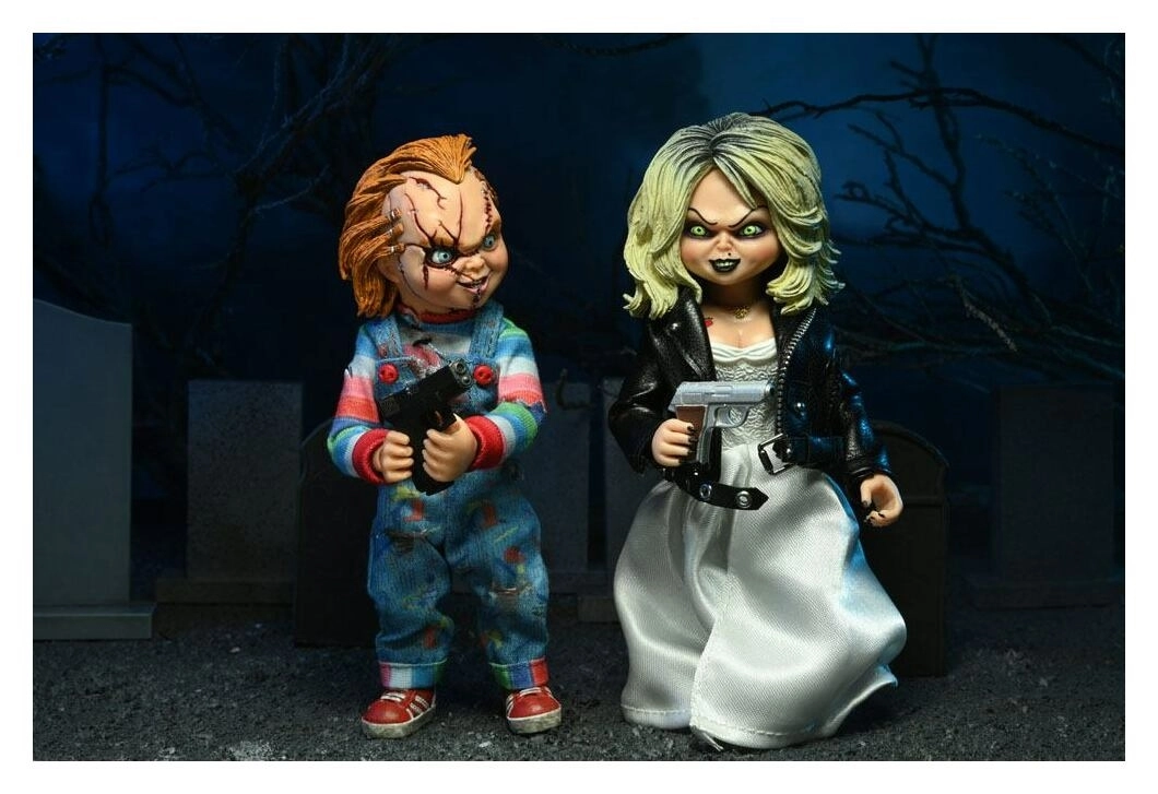 Chucky und seine Braut Clothed Actionfiguren Doppelpack Chucky & Tiffany 14 cm