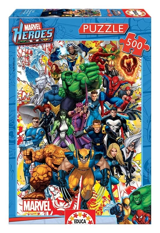 Marvel Heroes - 500 Teile Puzzle