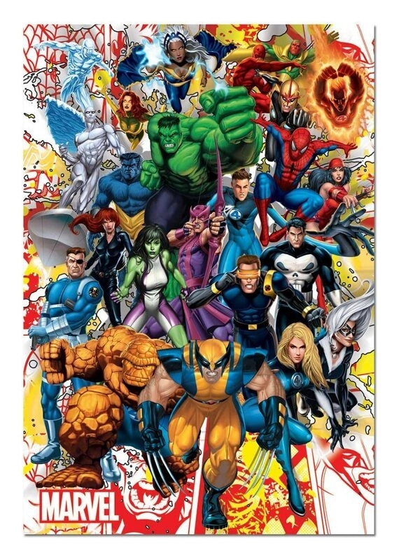 Marvel Heroes - 500 Teile Puzzle