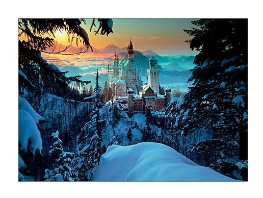 Schloss Neuschwanstein im Winterschlaf