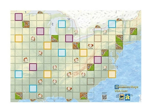 Carcassonne Karte - USA-Ost