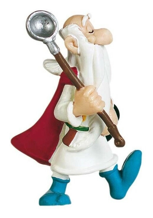 Asterix Figur Miraculix mit Kelle 8 cm