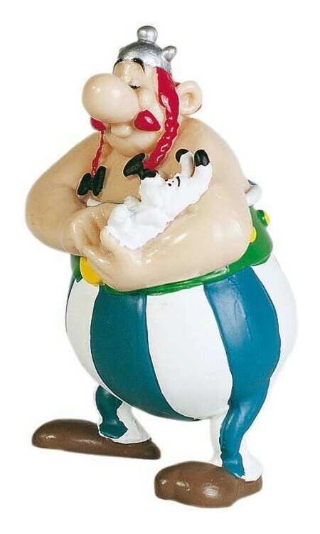 Asterix Figur Obelix mit Idefix 8 cm