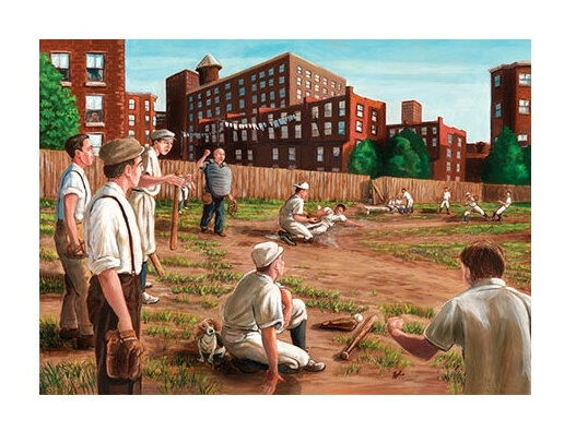 Nostalgisches Baseball-Spiel