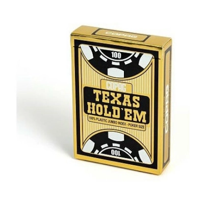 COPAG® Poker Texas Hold`Em, Jumbo Index blau, 100% Plastik